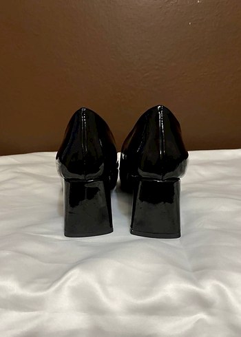 Kare Burunlu Siyah Kadın Stiletto - Görsel 4