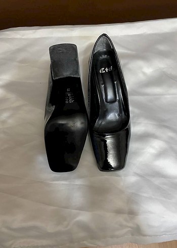 Kare Burunlu Siyah Kadın Stiletto - Görsel 3