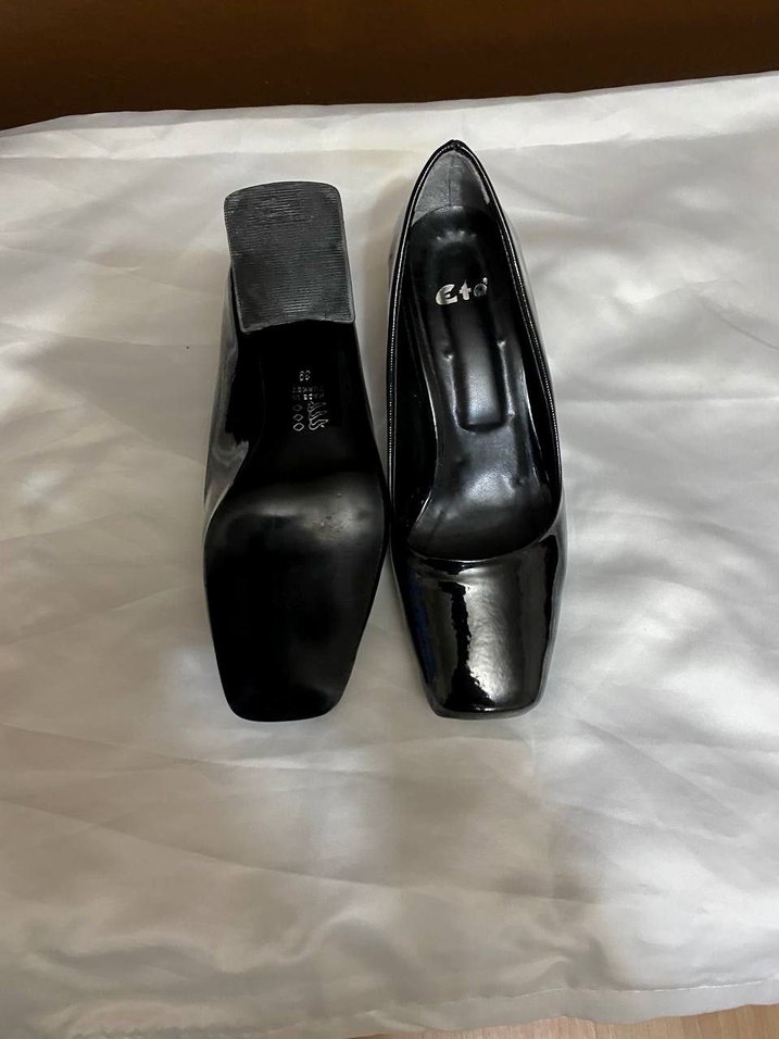 Kare Burunlu Siyah Kadın Stiletto - Görsel 3