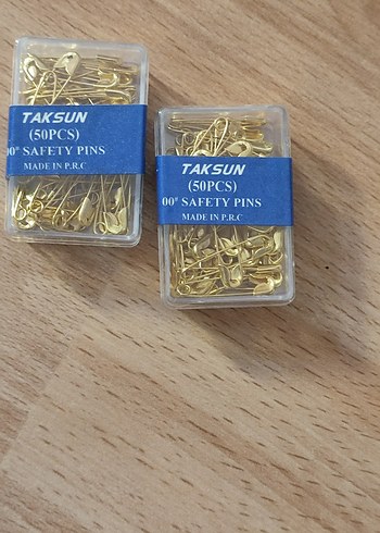 Altın Renkli 50'li Emniyet İğnesi Seti - Görsel 3