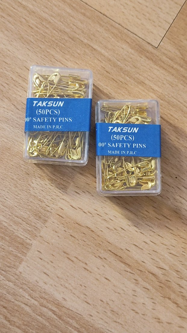 Altın Renkli 50'li Emniyet İğnesi Seti - Görsel 2
