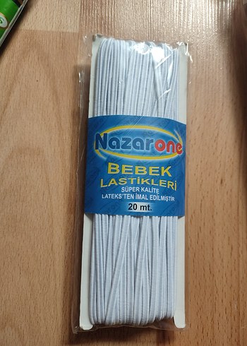 Beyaz Bebek Lastiği 20 Metre, Süper Kalite - Görsel 3