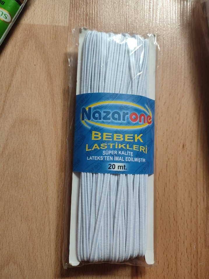 Beyaz Bebek Lastiği 20 Metre, Süper Kalite - Görsel 3