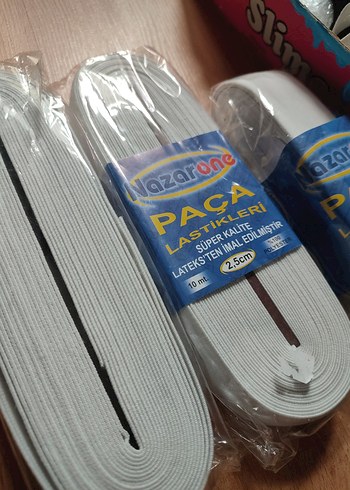 Paça Lastik Geniş Lastik Beyaz 5 Metre - Görsel 3