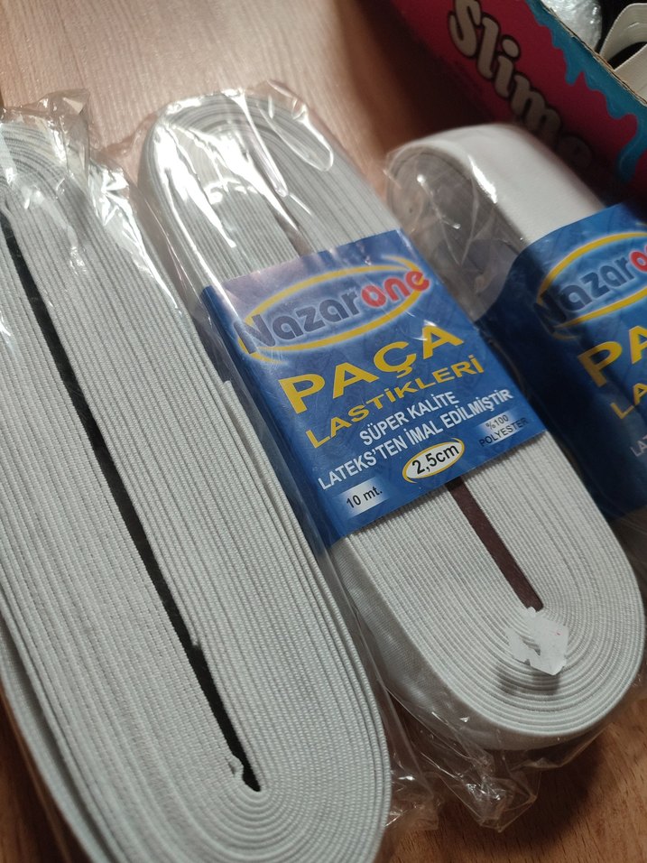 Paça Lastik Geniş Lastik Beyaz 5 Metre - Görsel 3