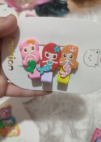 7 li Renkli Pop Kültür Çocuk Toka ve Bant Seti - Görsel 15