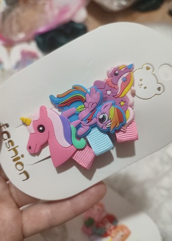 7 li Renkli Pop Kültür Çocuk Toka ve Bant Seti - Görsel 14