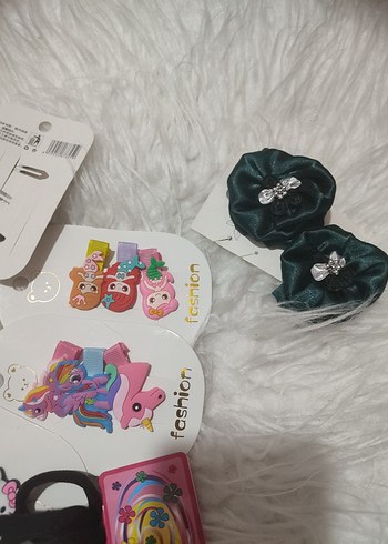 7 li Renkli Pop Kültür Çocuk Toka ve Bant Seti - Görsel 8