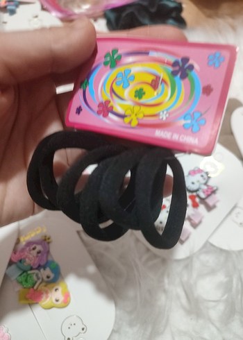 7 li Renkli Pop Kültür Çocuk Toka ve Bant Seti - Görsel 9