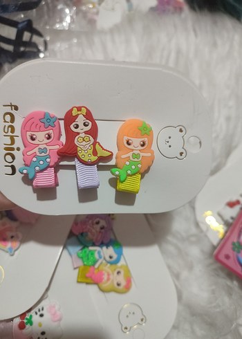 7 li Renkli Pop Kültür Çocuk Toka ve Bant Seti - Görsel 10