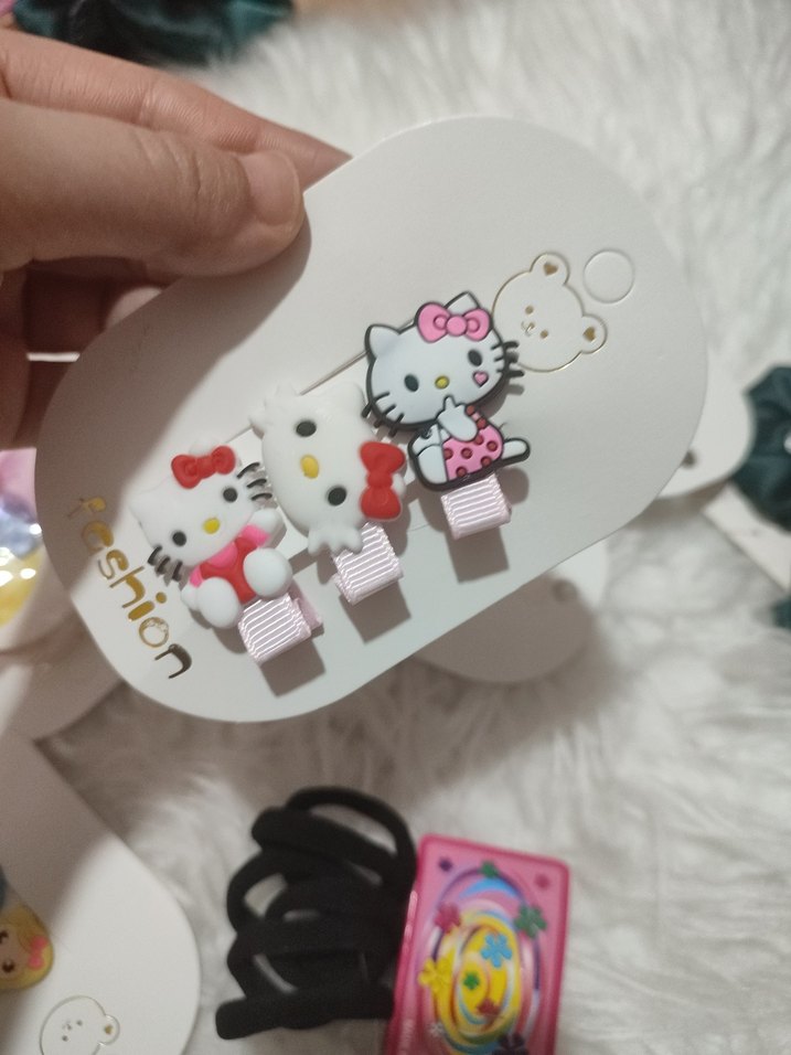 7 li Renkli Pop Kültür Çocuk Toka ve Bant Seti - Görsel 5