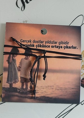 Best Friend Siyah Bohem Bileklik - Görsel 3