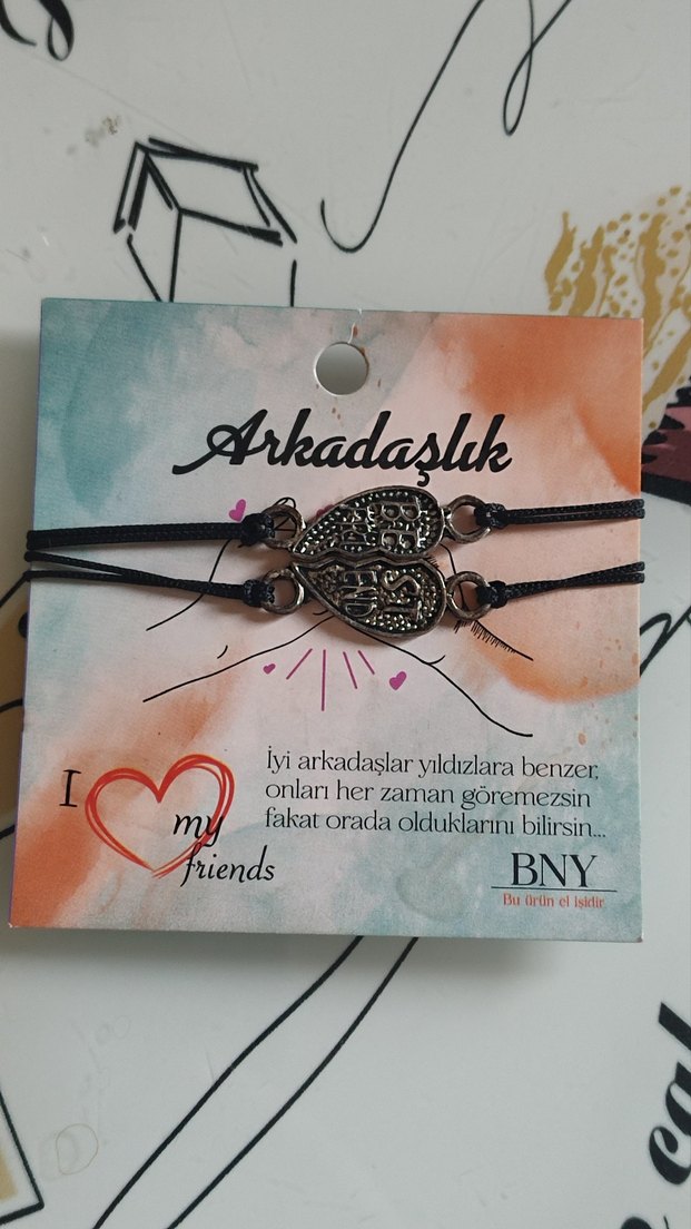 Best Friend Siyah Bohem Bileklik - Görsel 2