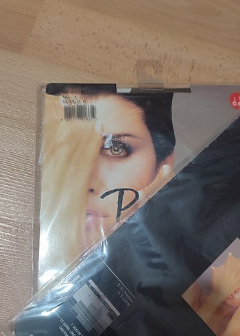 Bej Mini Parlak Desenli Kadın Çorap - Görsel 2