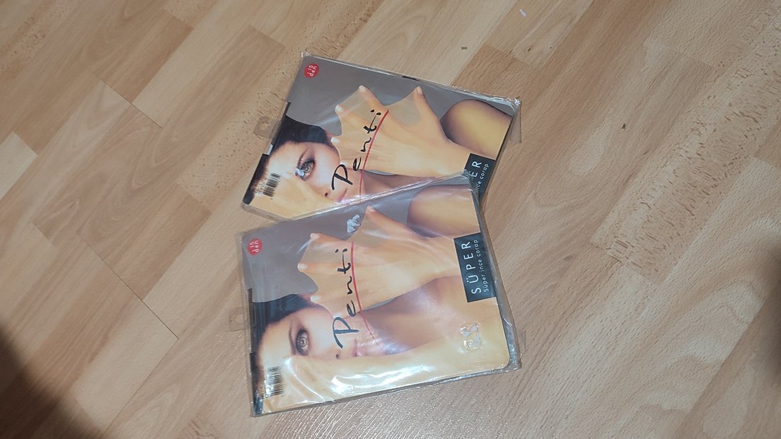 Bej Mini Parlak Desenli Kadın Çorap - Görsel 4