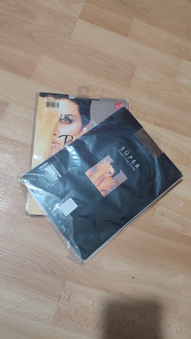 Bej Mini Parlak Desenli Kadın Çorap - Görsel 3