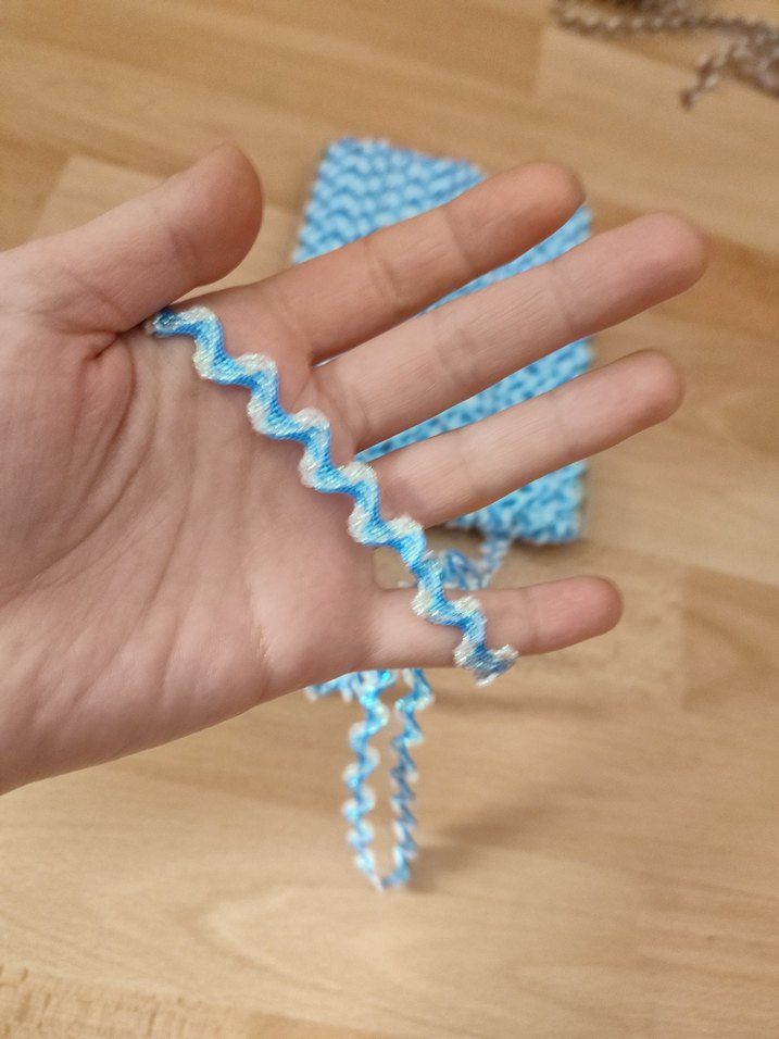 10 Metre Bohem Dalgalı Sarı Dantel Şerit - Görsel 4