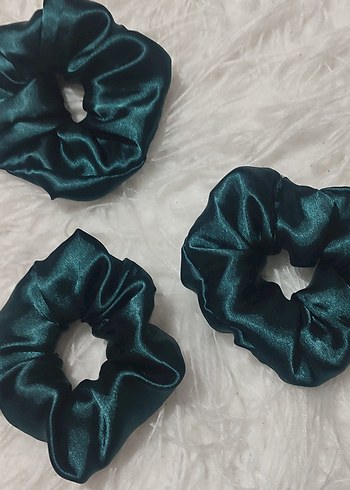 Renkli Saten Lastikli Saç Tokaları - Görsel 5