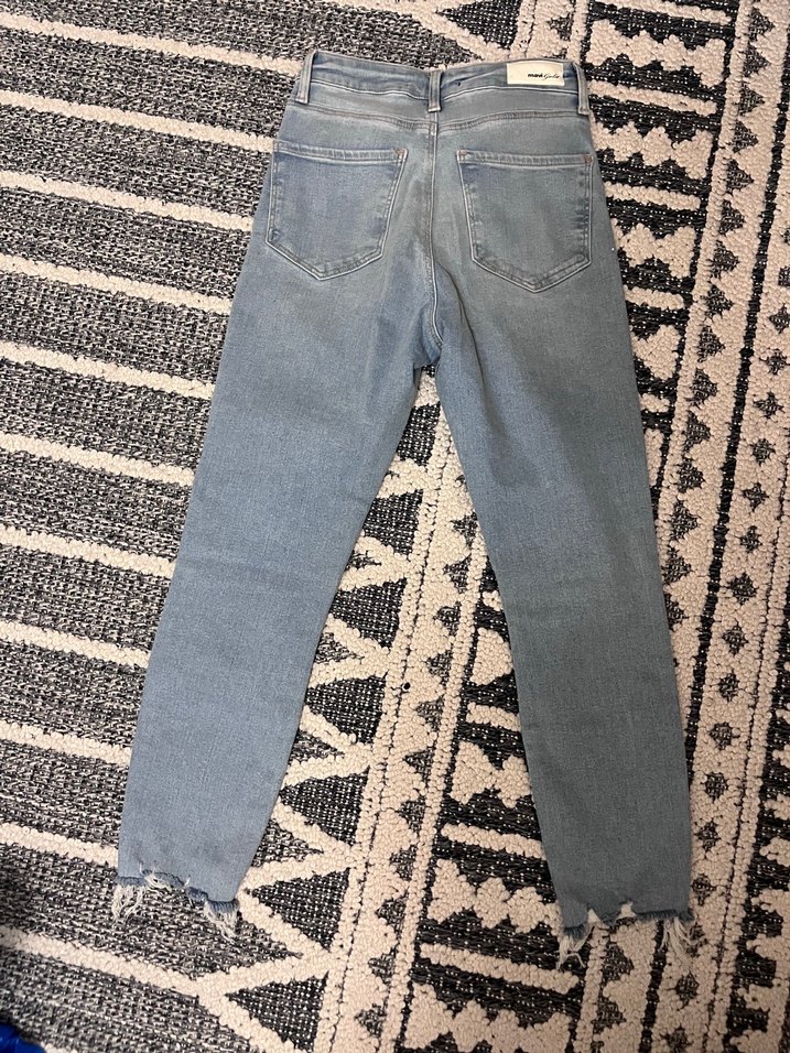 Mavi  Yüksek Bel Denim Jean — görsel 4/7
