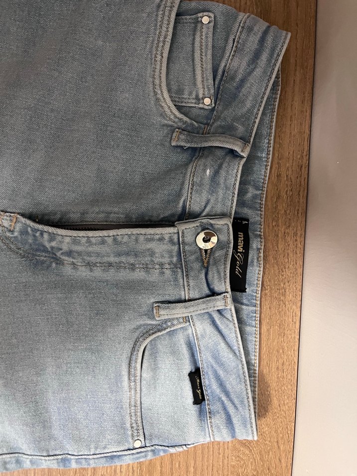 Mavi  Yüksek Bel Denim Jean — görsel 5/7