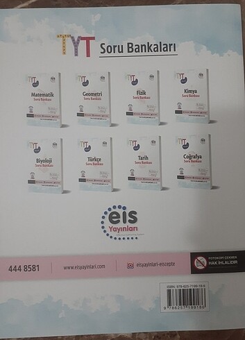 Eis yayınları tyt kimya soru bankası 