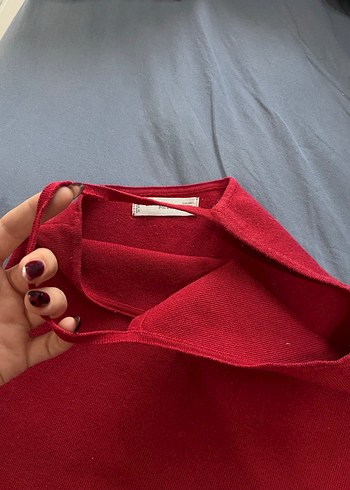 Kırmızı Tek Askılı Kadın Atlet - Görsel 3