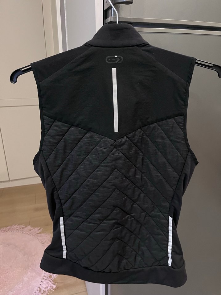 Siyah Fermuarlı Biker Tarzı Kadın Yelek - Görsel 5