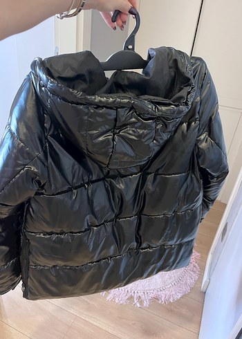 Siyah Deri Fermuarlı Kadın Mont network - Görsel 4