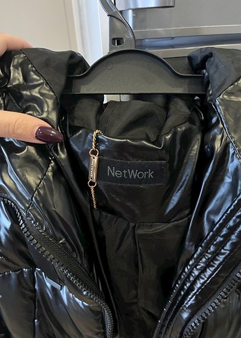 Siyah Deri Fermuarlı Kadın Mont network - Görsel 2