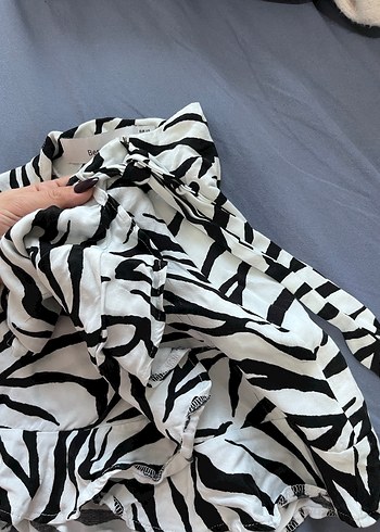 Zebra Desenli Mini Etek - Görsel 2
