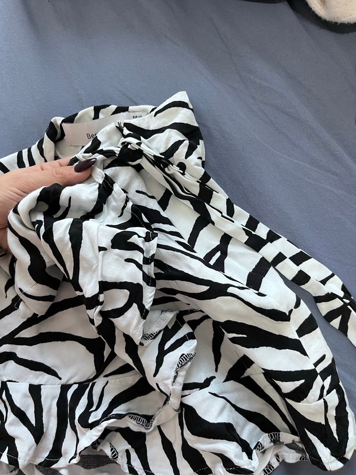 Zebra Desenli Mini Etek - Görsel 2