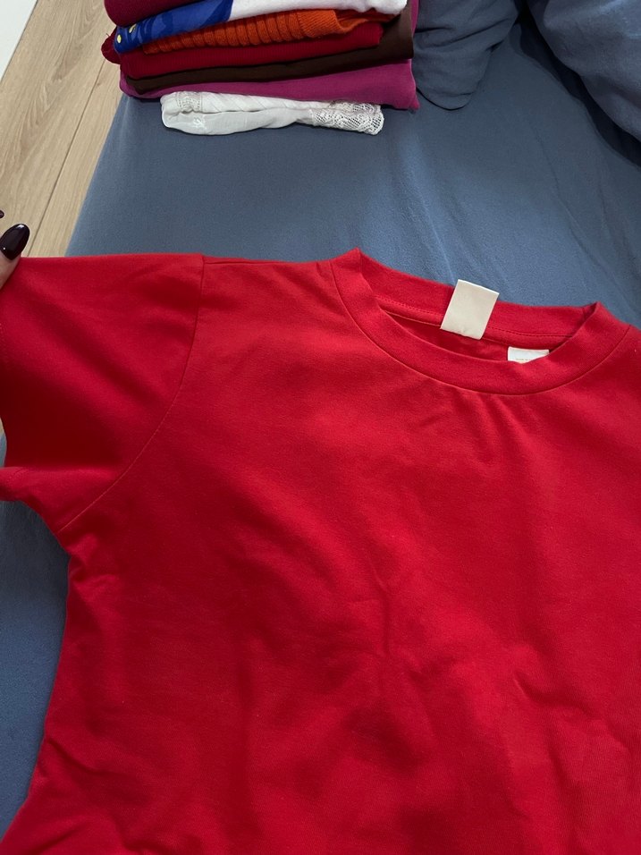 Drapeli Siyah Kısa Kollu Kadın Bluz - Görsel 3