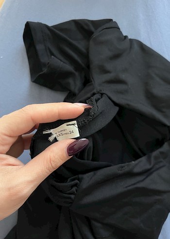 stradivarius kayık yaka bluz - Görsel 3