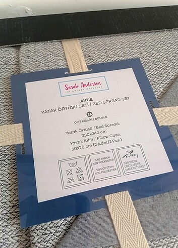 Beden lacivert Renk Karaca sıfır çift kişilik yatak örtüsü