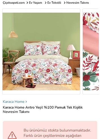 Karaca Home Karaca sıfır tek kişilik nevresim takımı