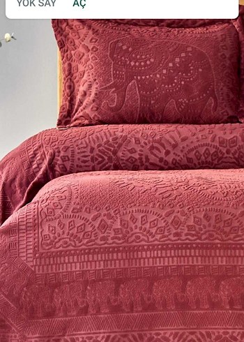 Karaca sıfır çift kişilik yatak örtüsü - Görsel 6