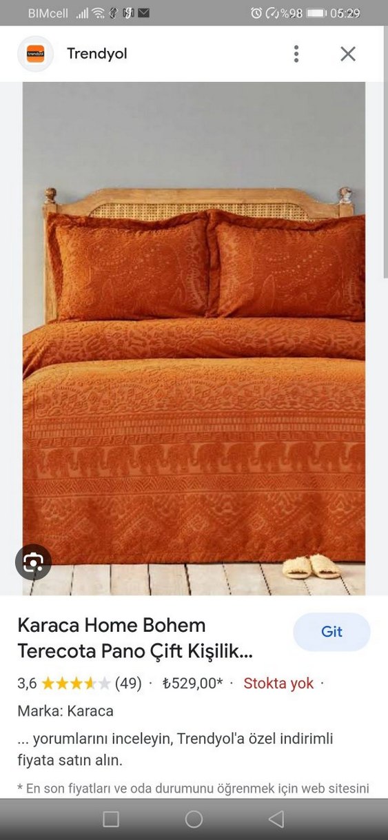 Karaca sıfır çift kişilik yatak örtüsü - Görsel 5