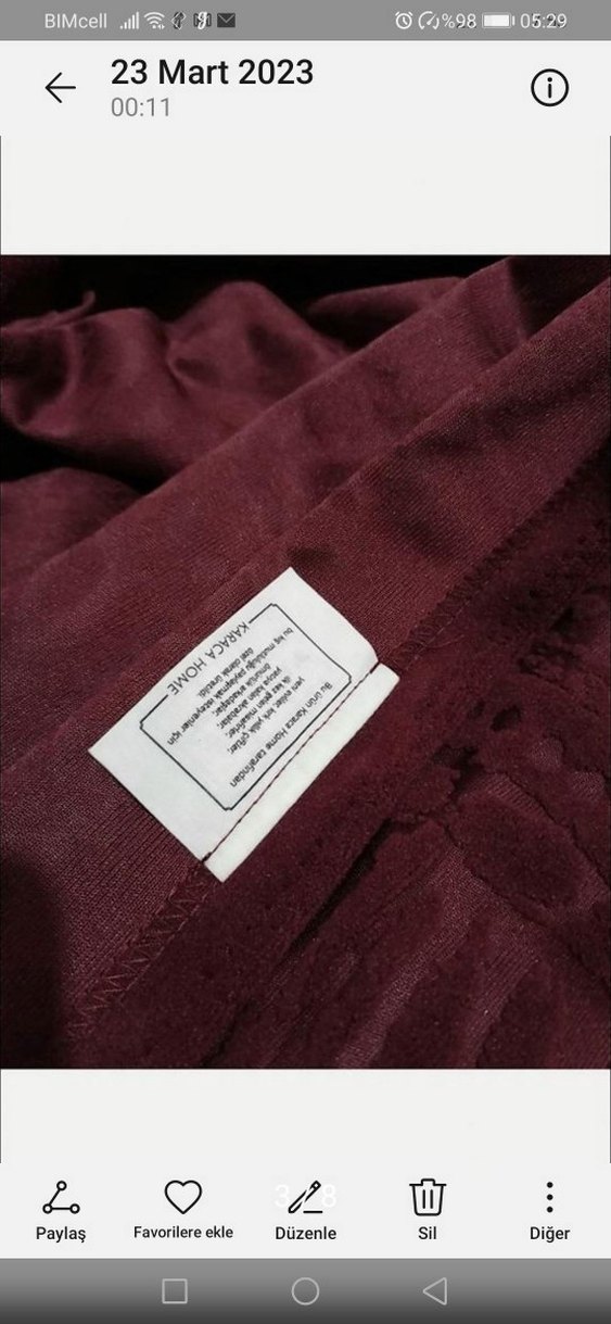 Karaca sıfır çift kişilik yatak örtüsü - Görsel 4