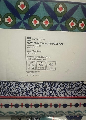 Karaca Home Aina Lacivert %100 Pamuk Nevresim Takımı - Görsel 4