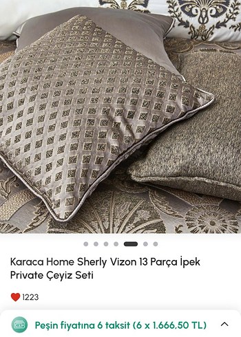 Karaca Home Sherly 13 Parça Gri Desenli Yatak Seti - Görsel 3