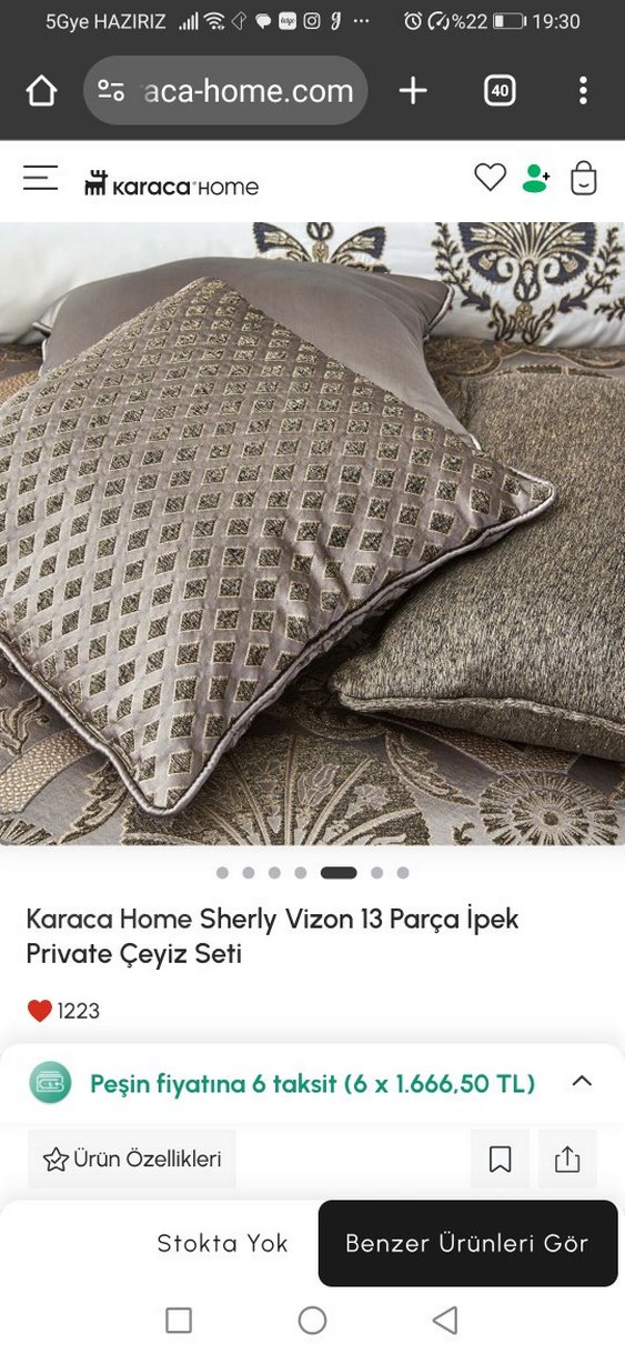 Karaca Home Sherly 13 Parça Gri Desenli Yatak Seti - Görsel 3