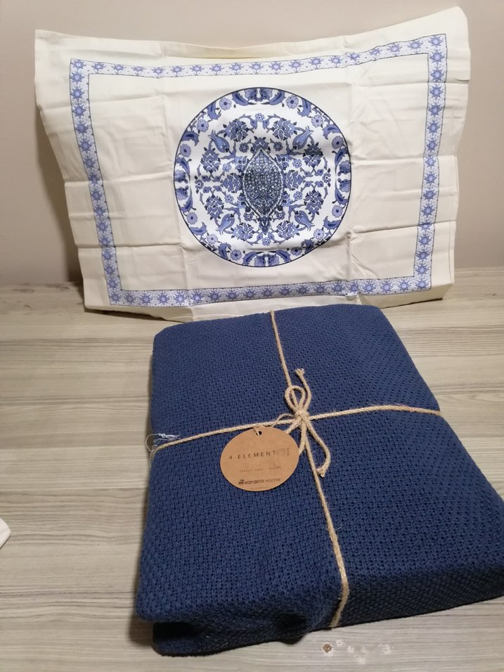 Karaca sıfır çift kişilik triko yatakörtüsü - Görsel 5