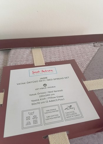 Karaca sıfır çift kişilik yatak örtüsü - Görsel 3