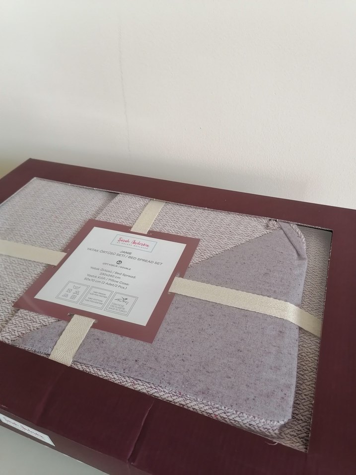 Karaca sıfır çift kişilik yatak örtüsü - Görsel 2