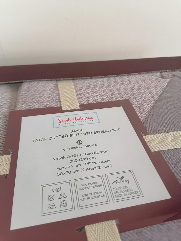 Karaca sıfır çift kişilik yatak örtüsü - Görsel 3