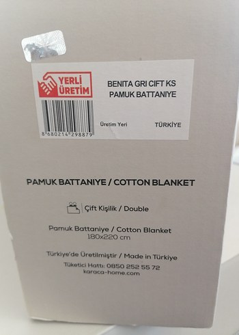 Karaca Home Mavi Desenli Pamuklu Battaniye - Görsel 4