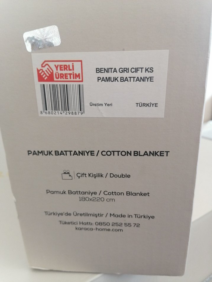 Karaca Home Mavi Desenli Pamuklu Battaniye - Görsel 4