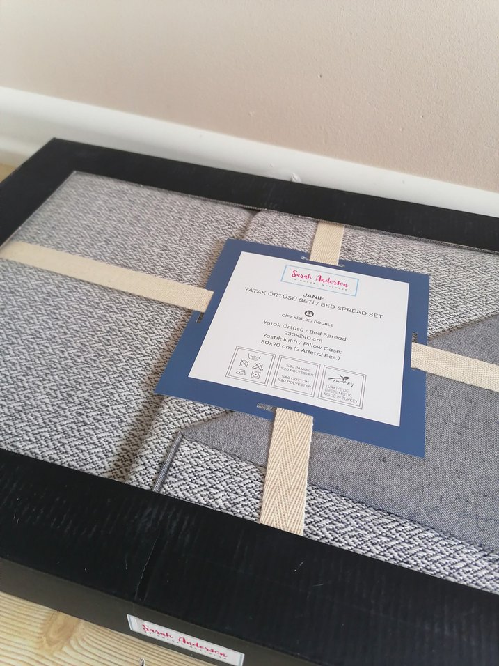 Karaca sıfır çift kişilik yatak örtüsü - Görsel 2