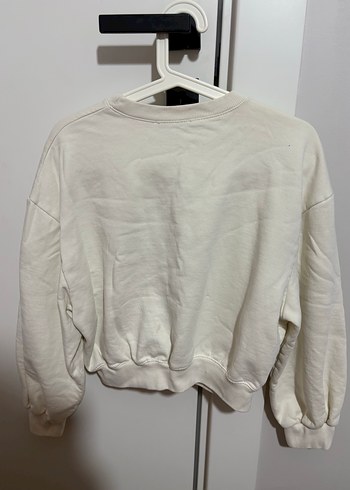 Zara Zara Kadın krem oversize Sweatshirt