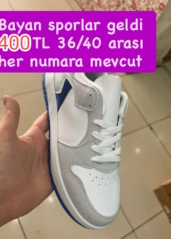 Diğer Beyaz Gri Kadın Spor Ayakkabı